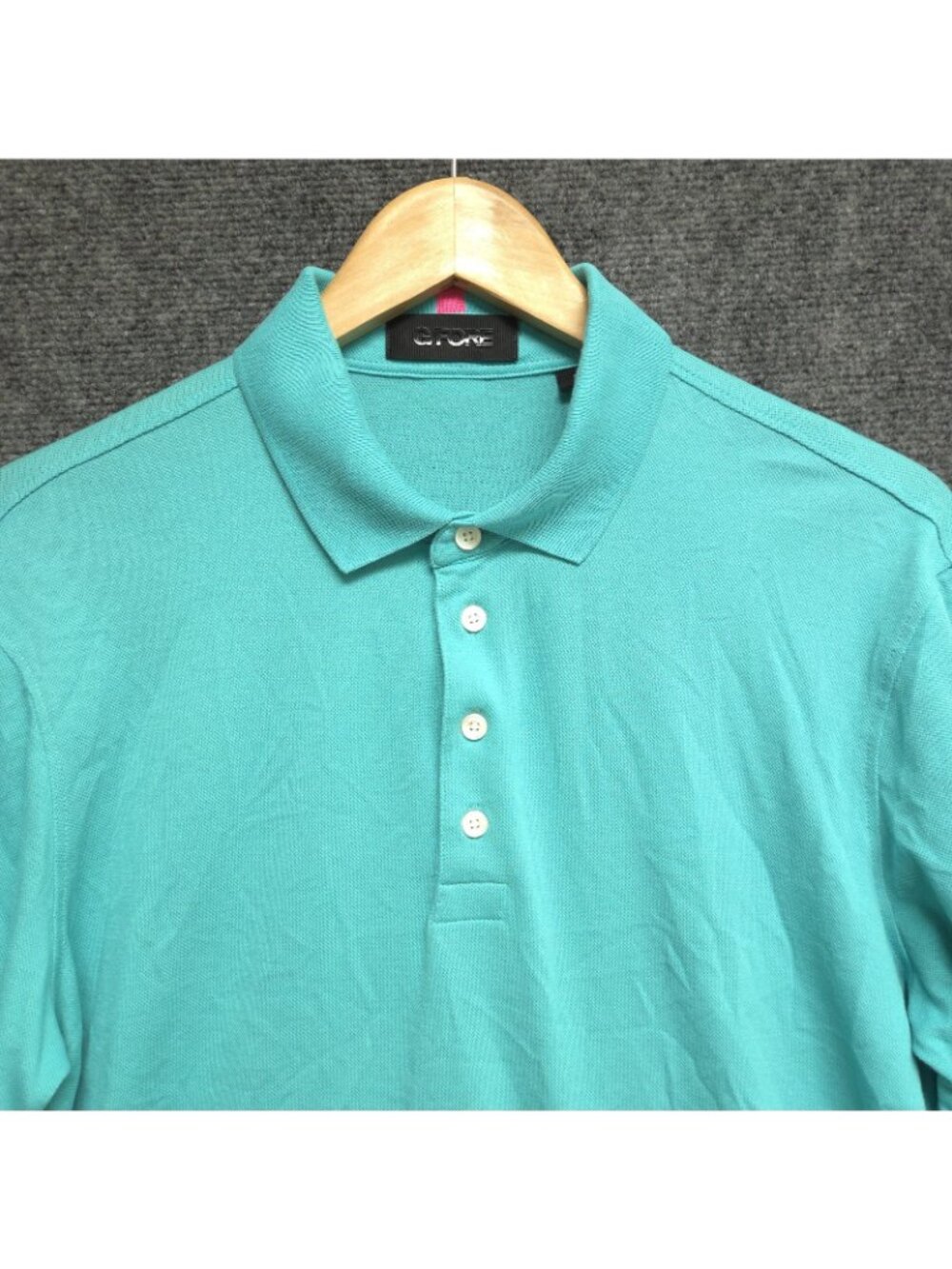 G/Fore Polo Shirt Men Medium Siren Teal Short Sleeve Golf Casual Preppy - Picture 2 of 8